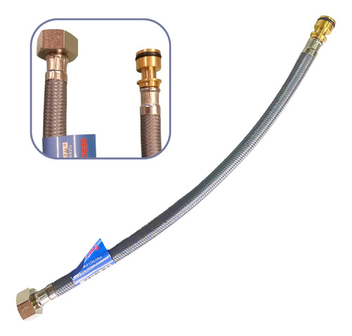 Flexible Agua Con Acople Para Calefont Junkers X 1/2hi 40cm