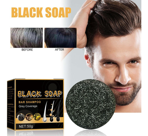 Jabón En Barra Cubrir Canas Champú Oscurecer El Cabello