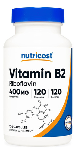 Vitamina B2 Riboflavina Premium 400mg 120u