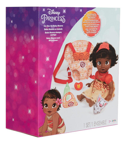 Muñeca Princesa Baby Moana Disney Con Accesorios Incluidos