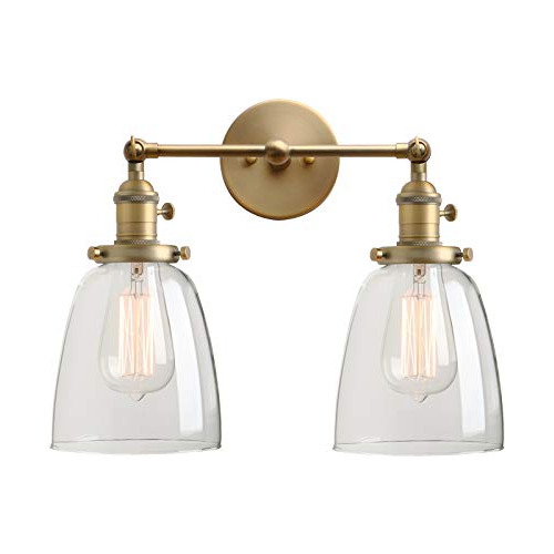 - Aplique Doble Vintage Industrial Antiguo De 2 Luces P...