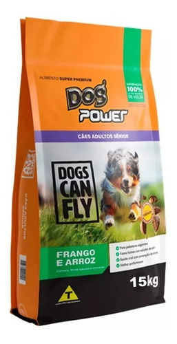 Ração Dog Power Cães Sênior +7 Sabor Frango E Arroz - 15kg
