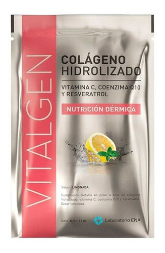 Vitalgen Colageno Nutricion Dérmica Limonada 15 Sobres