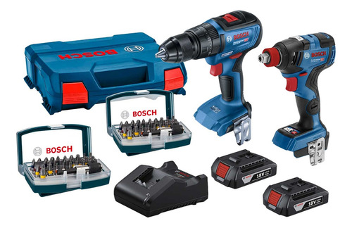 Combo Rotomartillo Brushless Bosch +llave De Impacto +puntas