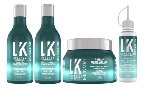 Kit Lokenzzi Beauty Solution Shampoo Cond Mascara Tonico