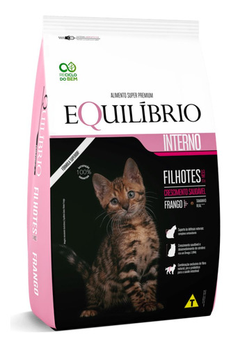 Ração P/gato Filhote Equilibrio Sabor Frango 500g