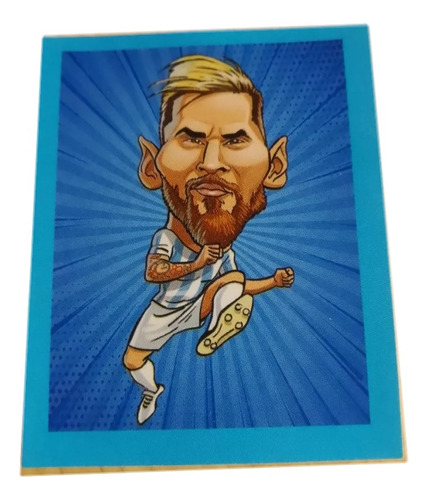 Figurita Lionel Messi Russija 2.0 Mundial Caricatura Argenti