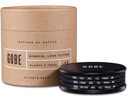 Gobe 49mm Nd Stopper 1peak Nd Filtro Kit (3, 6, 10-stop)