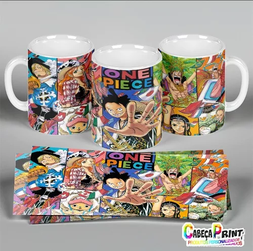 Caneca 325ml Anime One Piece Personagens Nakamas