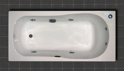 Bañera Hidromasaje Jacuzzi 140x70 6 Jets Acrílico Pagos!!! Blanco