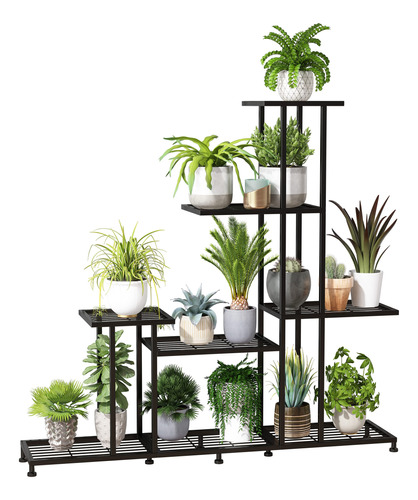 Soporte De Plantas De Metal, 5 Niveles Plantas Multifunciona