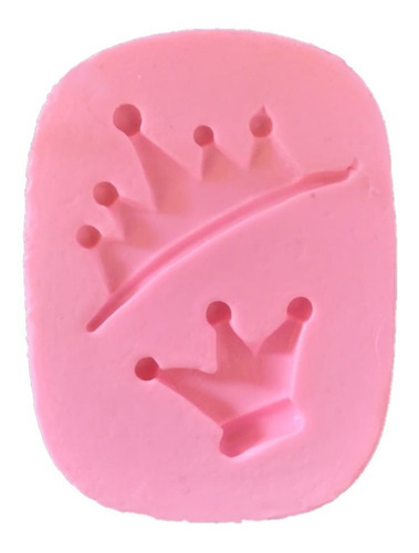 Molde De Silicone 2 Coroa Biscuit Pasta Americana