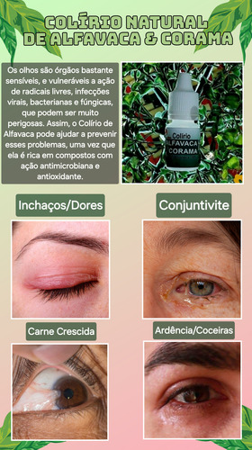 Colírio Natural Alfavaca & Corama
