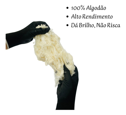 Estopa P/ Polimento Embalagem C/ 400g Resinorte 100% Algodão
