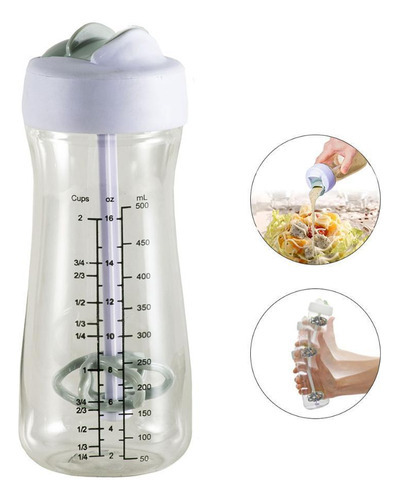 Misturador De Molhos Mexedor Tempero Salada 500ml Prana