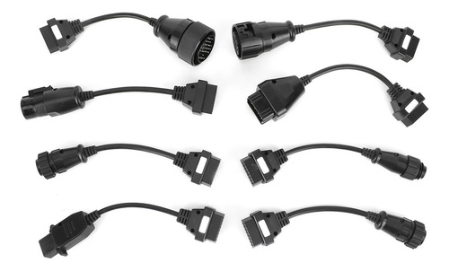 8 Cables De Extensión De Conector Obd2 Para Camiones, Diagnó