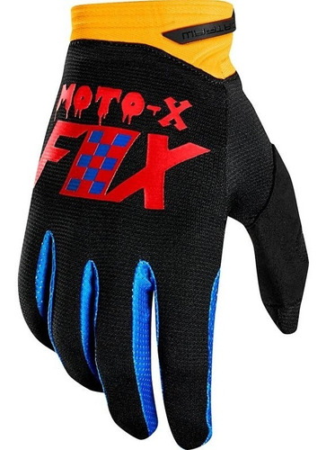 Guantes Fox Czar Dirtpaw Azul Motocross Atv Enduro Cuatri