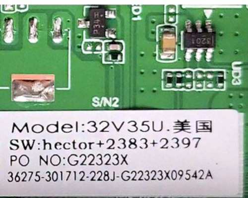 Main Toshiba 301712 / Tpd.mt9021.pb703 / 32v35ku 32v35u (Usado)
