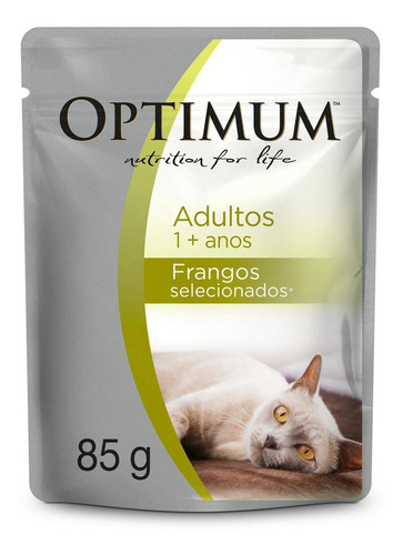 Optimum Alimento Húmedo Para Gato Adulto Pollo Sobre 85 G