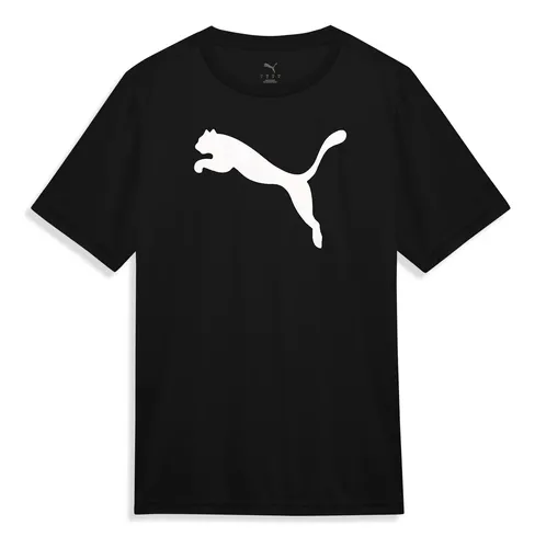 Camiseta Ess Puma Logo Poly Puma Preto G