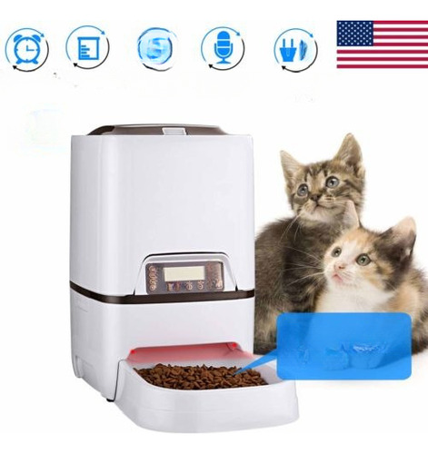 6l Alimentador Automático Para Mascotas Perros Gatos Aliment
