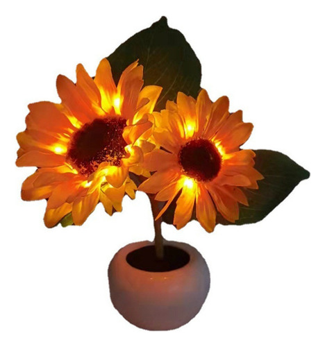 Encanto Mc Luz Nocturna Led De Simulación De Girasol