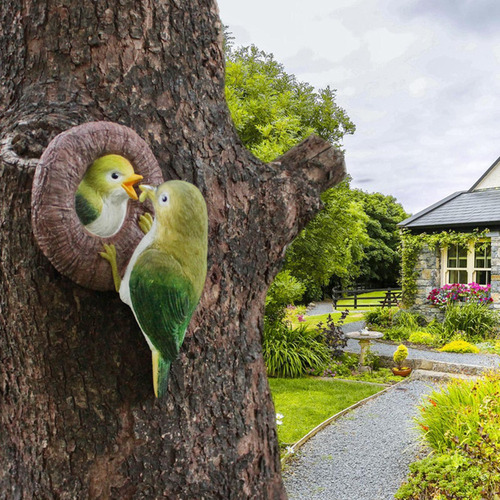 Estatuas De Pájaros De Jardín, Escultura De Resina