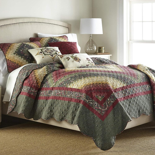 Donna Sharp Twin Quilt - Sello Postal De Especias Edredón Co