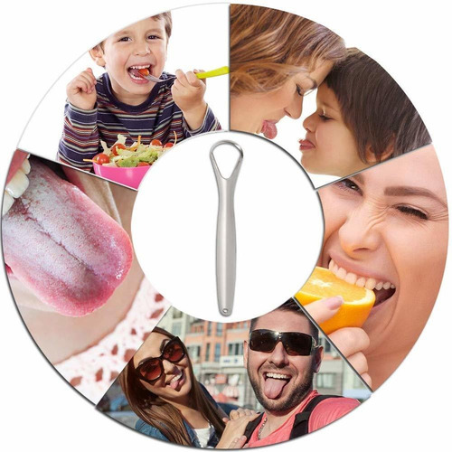 16pcs Portátil Reutilizable Raspador De Lengua, Acero Inoxid