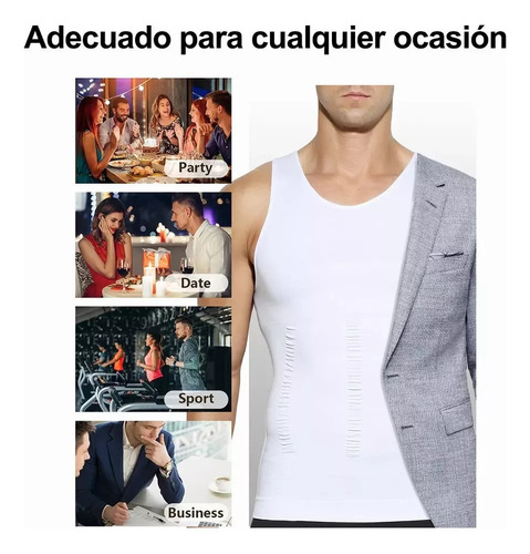 Faja Camiseta Polera Reductora Compresion Hombre Arjen Kroos