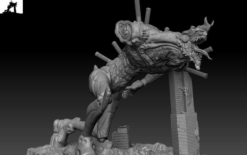 Evangelion Eva-02 The Beast Archivos Stl Para Impresión 3d