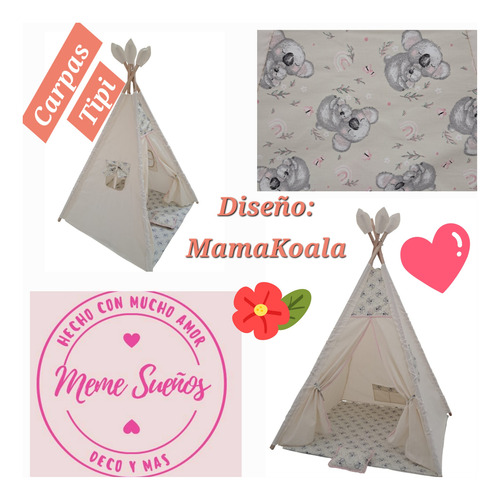 Carpa Tipi. Carpa Infantil. Zona De Juegos. Koalas