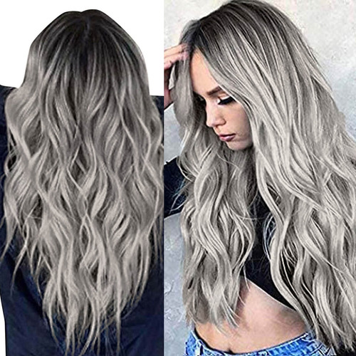 Pelucas Gradient Para Mujer, Holgadas, Onduladas, Rizadas, N