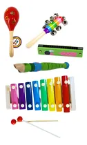 Comprar Kit Instrumentos Musicales Madera Estimulacion Bebes Niños