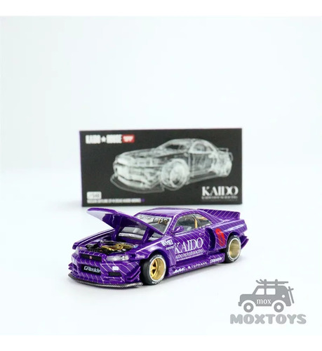 Kaido House Mini Gt 1:64 Nissan Skyline Gt-r R34 Kaido Work