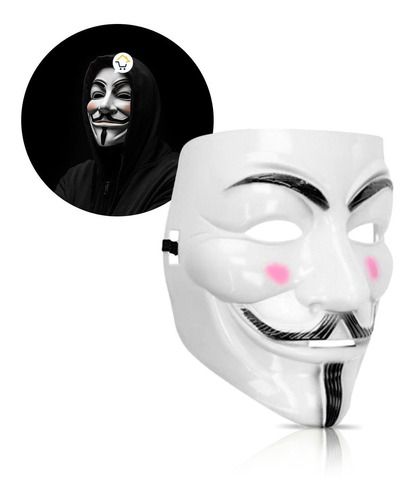 Máscara Anonymous Hacker Fiesta Temática Halloween Of102