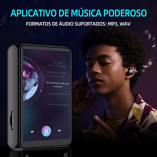 Mp4 Play Leitor De Mp3 E Mp4 Com Tela De 1,77'' Gn-406