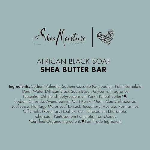 Sheamoisture Jabón En Barra Jabón Negro Africano Para...