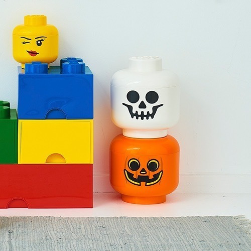 Lego Storage Head Large Apilable Contenedor Cabeza Cantidad De Piezas 2 Versión Del Personaje Pumpkin
