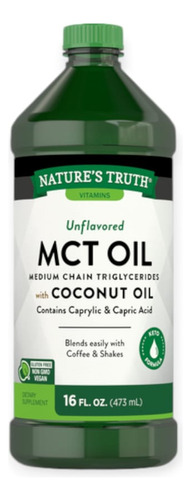 Mct Oil Coconut 473ml - Nature's Truth