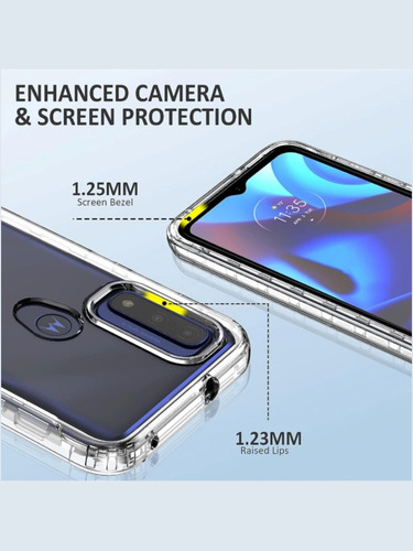 Funda Protector Uso Rudo 360° Para Motorola G73 Más 2 Micas