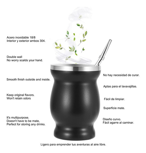 Juego De Tazas De Calabaza Yerba Mate, Taza Para Mate