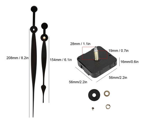 Accesorio De Reloj: Manecillas Altas, Minutero, Movimiento D