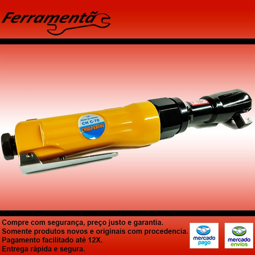 Imagem 3 de 6 de Chave Catraca Pneumática De 1/2 Pol.-chiaperini-chc-70