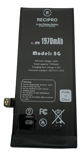 Reposição De Bateria Original P/ Iphone 8 Recipro Saúde 100%