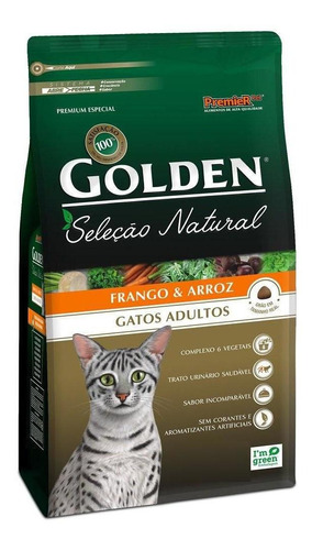 Ração Golden Gatos Seleção Natural Adultos Frango 3kg