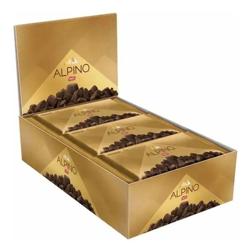 Alpino Nestle Barra Chocolate Ao Leite Caixa Display