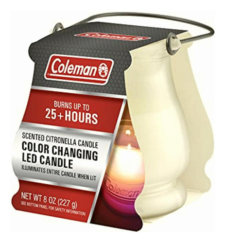 Coleman Vela Led Que Cambia De Color, Vela De Citronela