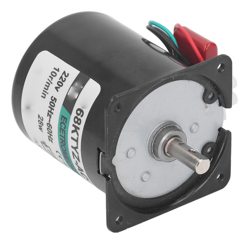 Mini Motor De Reducción De 28 W, 220 Vac, Engranajes Metálic