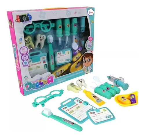 Set Medico Dental De Juguete Doctor Dentista Accesorios Niña